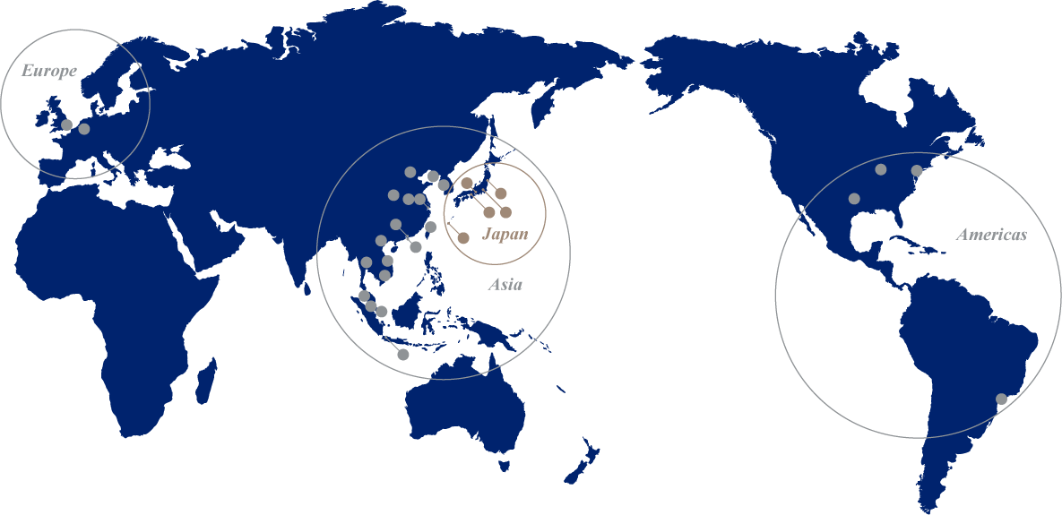 利用ABeam特有的全球网络，与各地区紧密联动，为客户提供高实现性服务